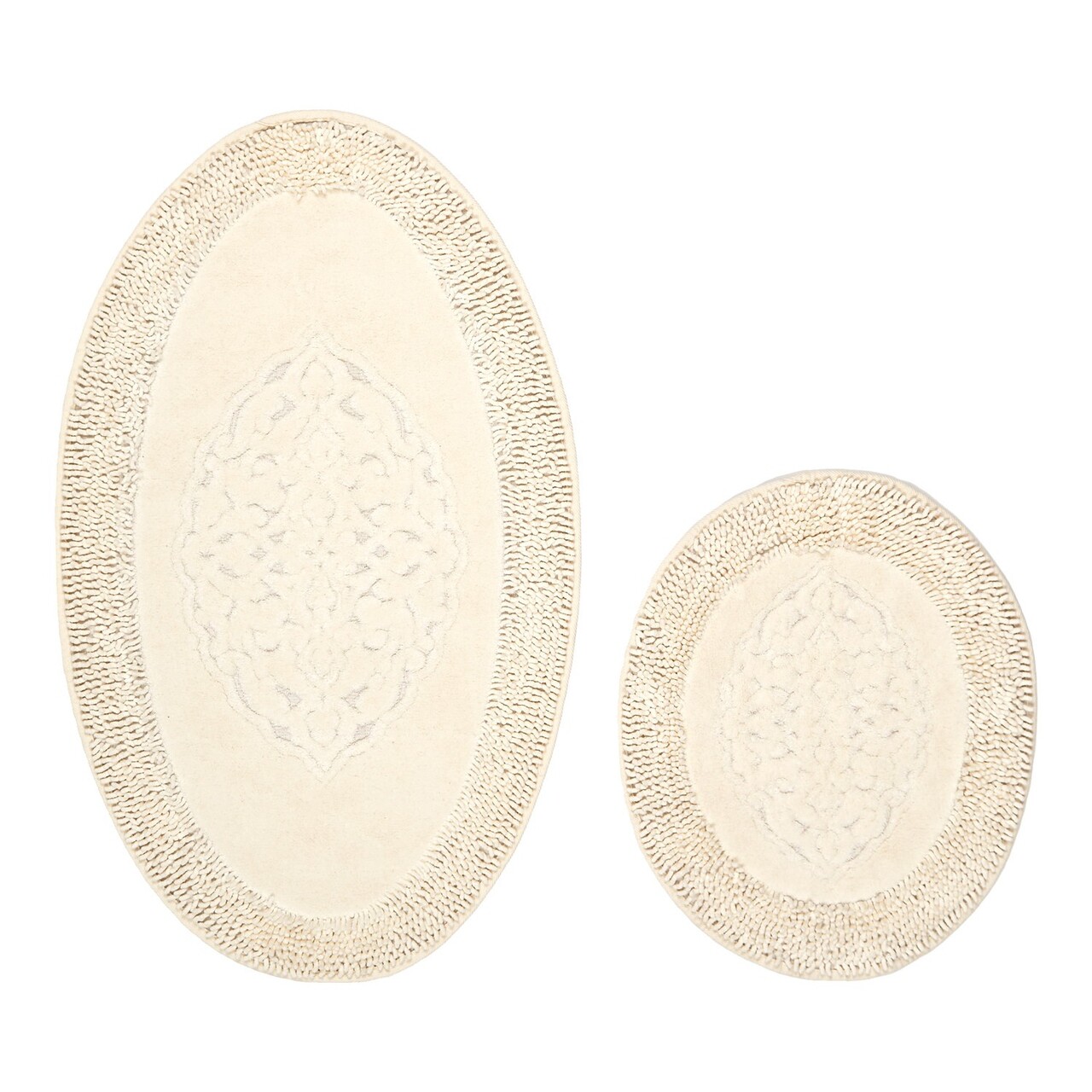 Set covorase de baie, L'essentiel Maison, Cottonkt 000236, Crem - imagine 4